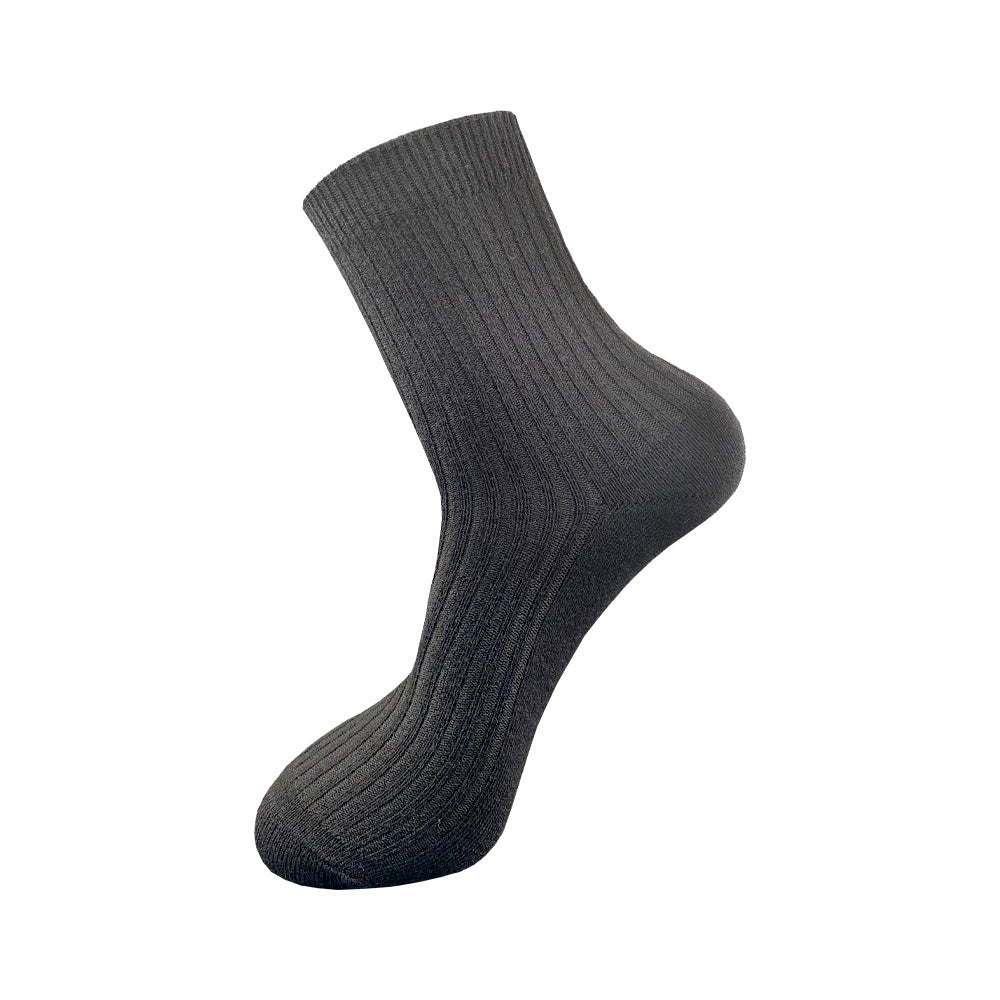 Black Wool Ankle High Socks for Women