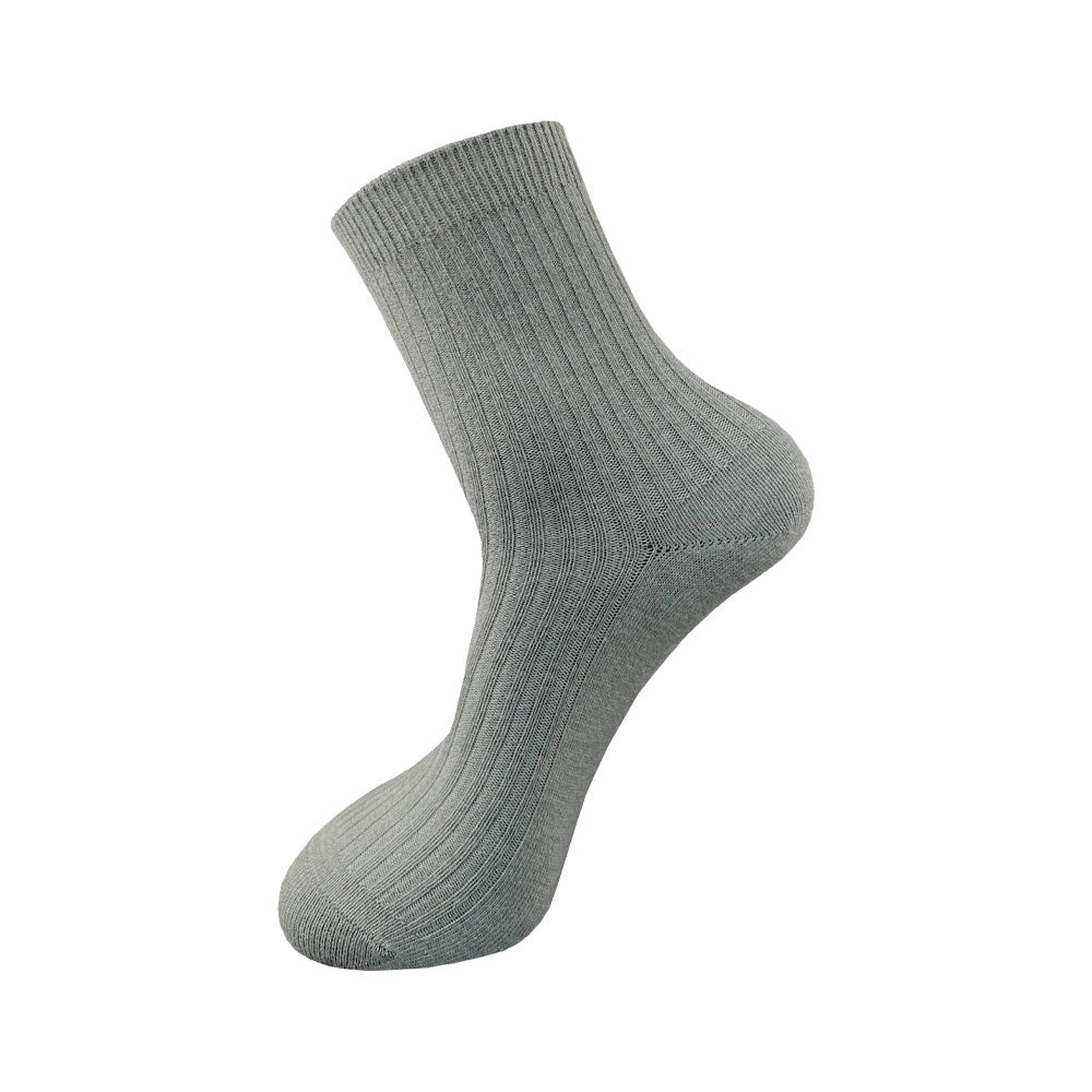 Grey Wool Ankle High Socks for Women